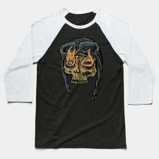 Death Skull No IV Baseball T-Shirt